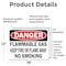 Signmission Flammable Gas Danger Sign, Vinyl Decal, 18in W x 12in L, 2PK OS-2PACK-DS-D-1218-L-19366 - alternate 5